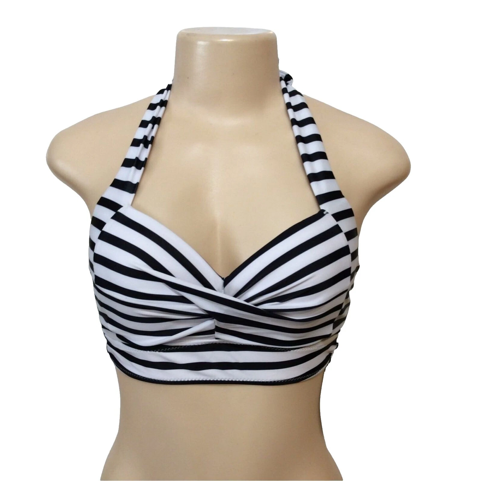 White Striped Swimwear for Women