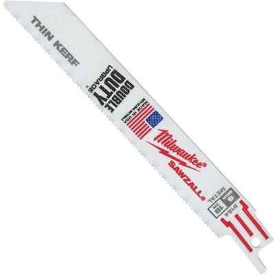 Milwaukee 48-01-7184 6 18 TPI Thin Kerf SAWZALL® Blades (Bulk