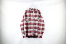 NOS Vintage 90s Streetwear Mens M Baggy Fit Insulated Flannel Shirt Jacket Plaid