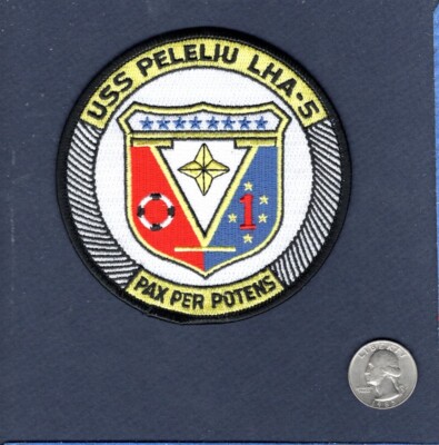 LHA-5 USS Peleliu US Navy USMC Landungsschiff-Geschwader Kreuzfahrt Patch