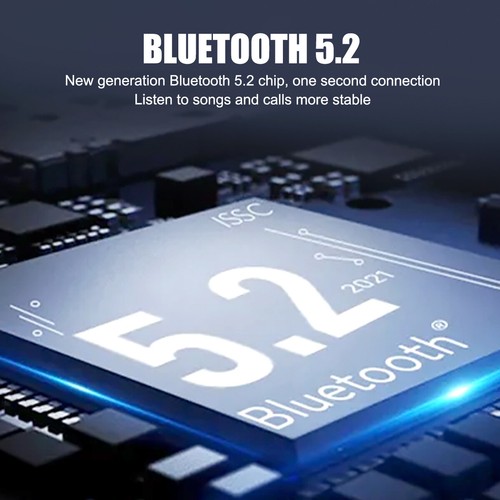 Bluetooth 5.3 Bone Conduction Headphones Wireless Outdoor Sport Headset Earbuds. - Photo 4 sur 8
