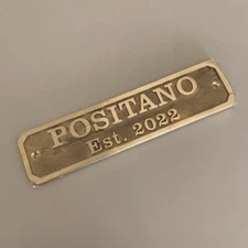 Home, and Garden Handmade Personalized Solid Brass Plaque - Perfect for Office