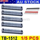 <!--F#f_0-->1/5pcs 12 Way 15A Plastic Terminal Block Wire Connector Barrier Strip Screw Kit<!--F/-->