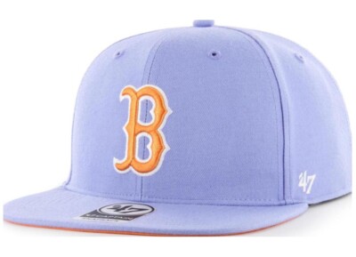 47 Brand Boston Red Sox lila Sidepatch Sure Shot Undervisor Captain Snapback Cap