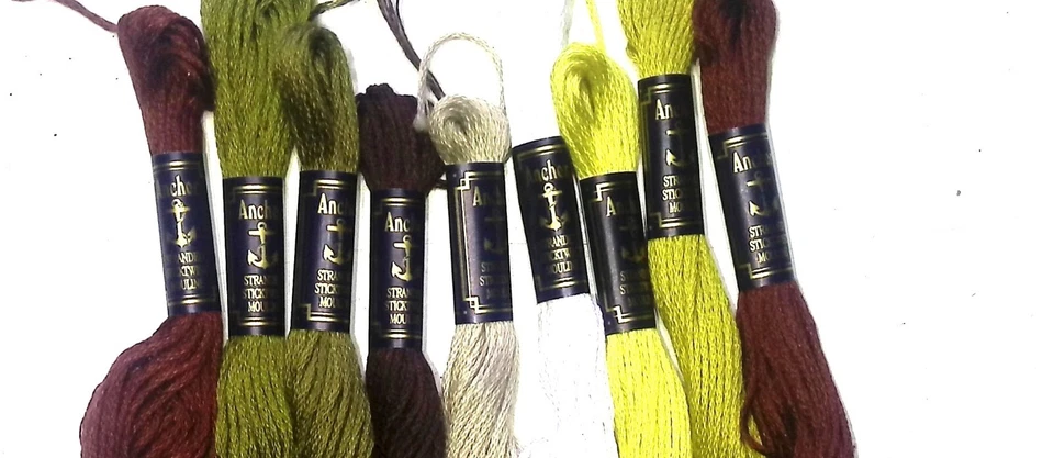 LOT 9 ANCHOR THREADS COTTON EMBROIDERY HAND SOFT CROSS STITCHING KNITTING SKEINS - Image 3 of 4