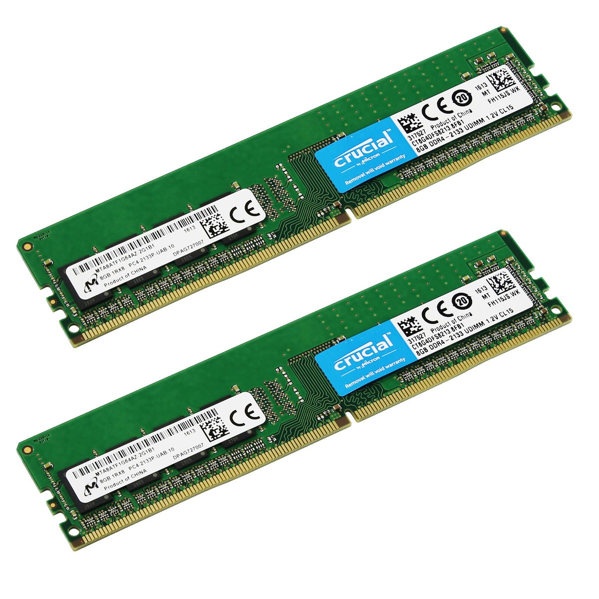 Crucial DDR4-2133 16GB (8GB×2) Crucial 16GB Kit (8GBx2) DDR4 2133 MT/s (PC4-17000) DR x8