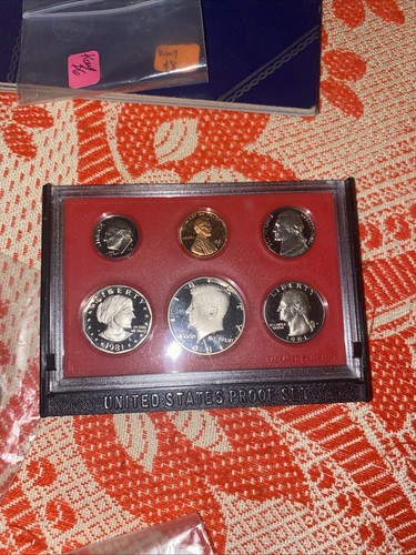 1981-S Stati Uniti US Proof Set 6 monete San Francisco come nuove - Foto 7 di 7