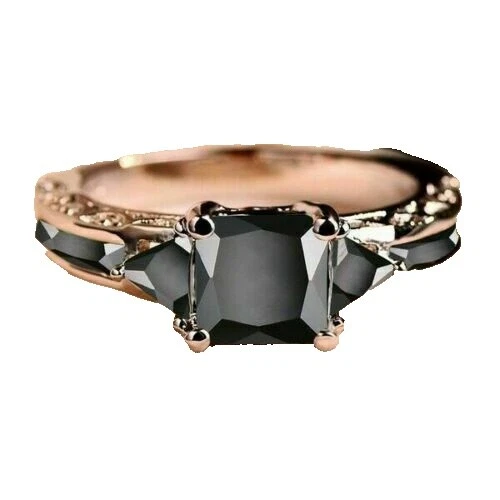 Silver Plated Black Stone Fashion Jewelry