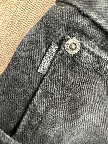 Moschino Jeans Vintage Peace Sign Black Size 31x30 - Picture 10 of 10
