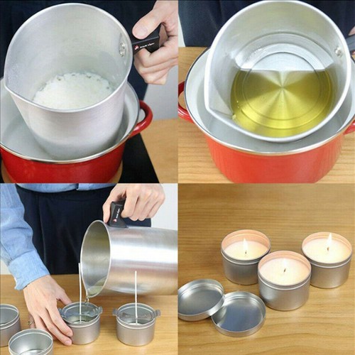 100% Pure Candle Making Wax Soy Wax/Soya Natural Flakes Clean Burning WHITE UK - Picture 6 of 25