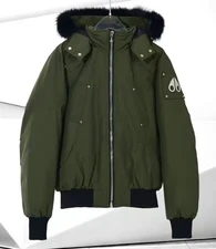 Winter Classic Warmth Moose Knuckles Scissors Down Jacket Rivet Hoodie Coat-*//*