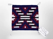 Mini Native American Navajo Woven Wool Rug Janice Bia From Heard Museum