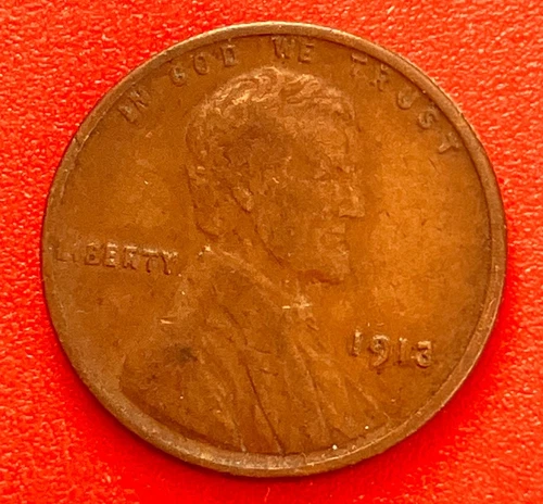 1913 P Lincoln Wheat Cent Penny AU