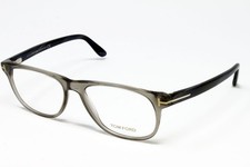 Tom Ford FT5362-020 Crystal Gray 53mm Unisex Eyeglasses Square Plastic Frame