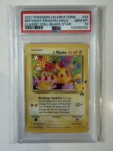 Birthday Pikachu Psa 10 | eBay