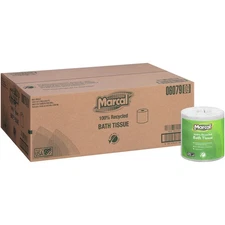 Marcal 6079 2 Ply 100% Recycled Septic Safe Bath Tissues - White (48/Carton) New