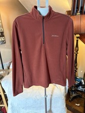 EDDIE BAUER Medium 1/4 Zip Pullover. Rustic color