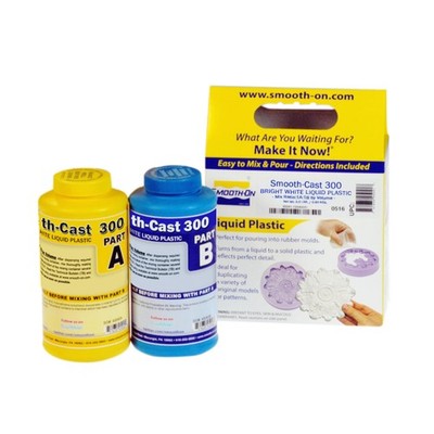 Smooth-Cast 300 - Bright White, Ultra Low Viscosity Liquid Pint Unit, White 