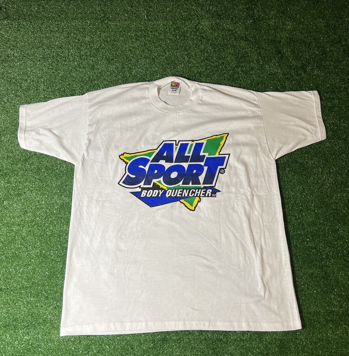 Vintage Y2K All Sport Body Quencher Sports Drink Logo Shirt in Mens Size XL