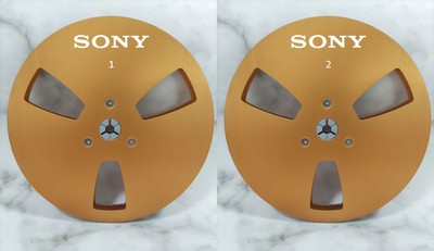One Pair standard metal aluminum 7 '' Gold Tape reel for Sony tape recorder