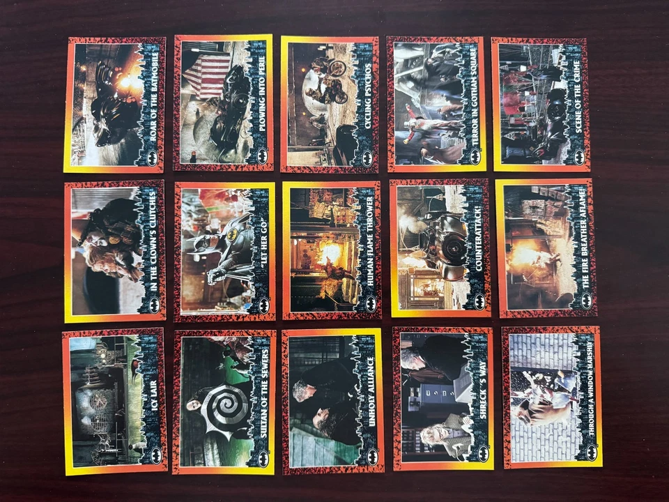 Batman Returns O-Pee-Chee 1992 set completo 1-88 y Stadium Club set A-J, EX Foto 3 de 4