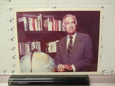 CBS TV show photo 1980s UNIVERSE Walter Cronkite globe
