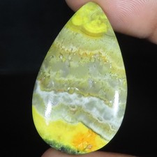 25.24 Cts 100% Natural Bumble Bee jasper Pear Cabochon Gemstone 22x36x3 mm KL278