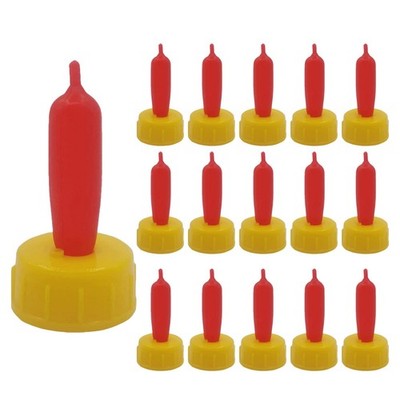 24pcs Lamb Teat Feeder, Sheep Goat Milk Drink Nipples, Soft Rubber Pacifiers