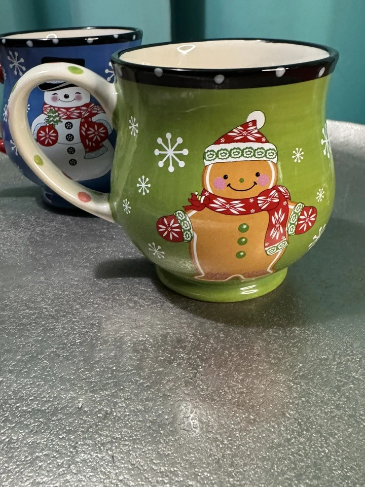 Temptations By Tara Winter Whimsy Set Of 4 Christmas Cocoa Coffee Mugs 14 Oz - Image 4 of 4