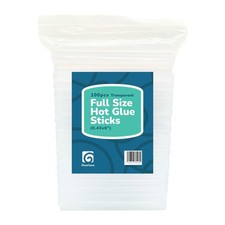 100 pcs Full Size Hot Glue Sticks for Large Clear (100 pcs), Transparent 0.35 per gallon