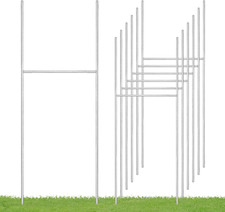 6 Pack Yard Sign Stakes, 17X7 INCH H Frames Yard Stakes for Signs for Ground Out