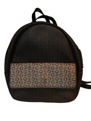Guess Mini Backpack Monogram Dark Gray Small 