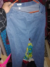 XL Croft And Barrow Jegging Faux Denim Jean Pants Stretch Extra Large