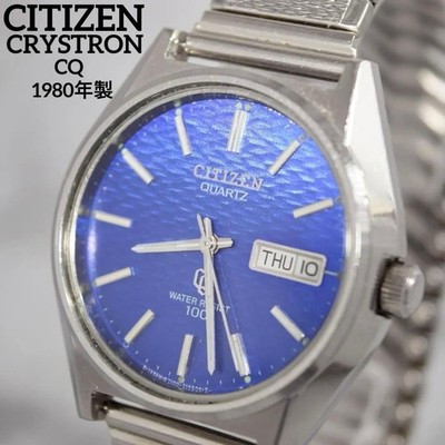 Citizen Crystron CQ 4-732014 Y Quartz Wristwatch Used From Japan