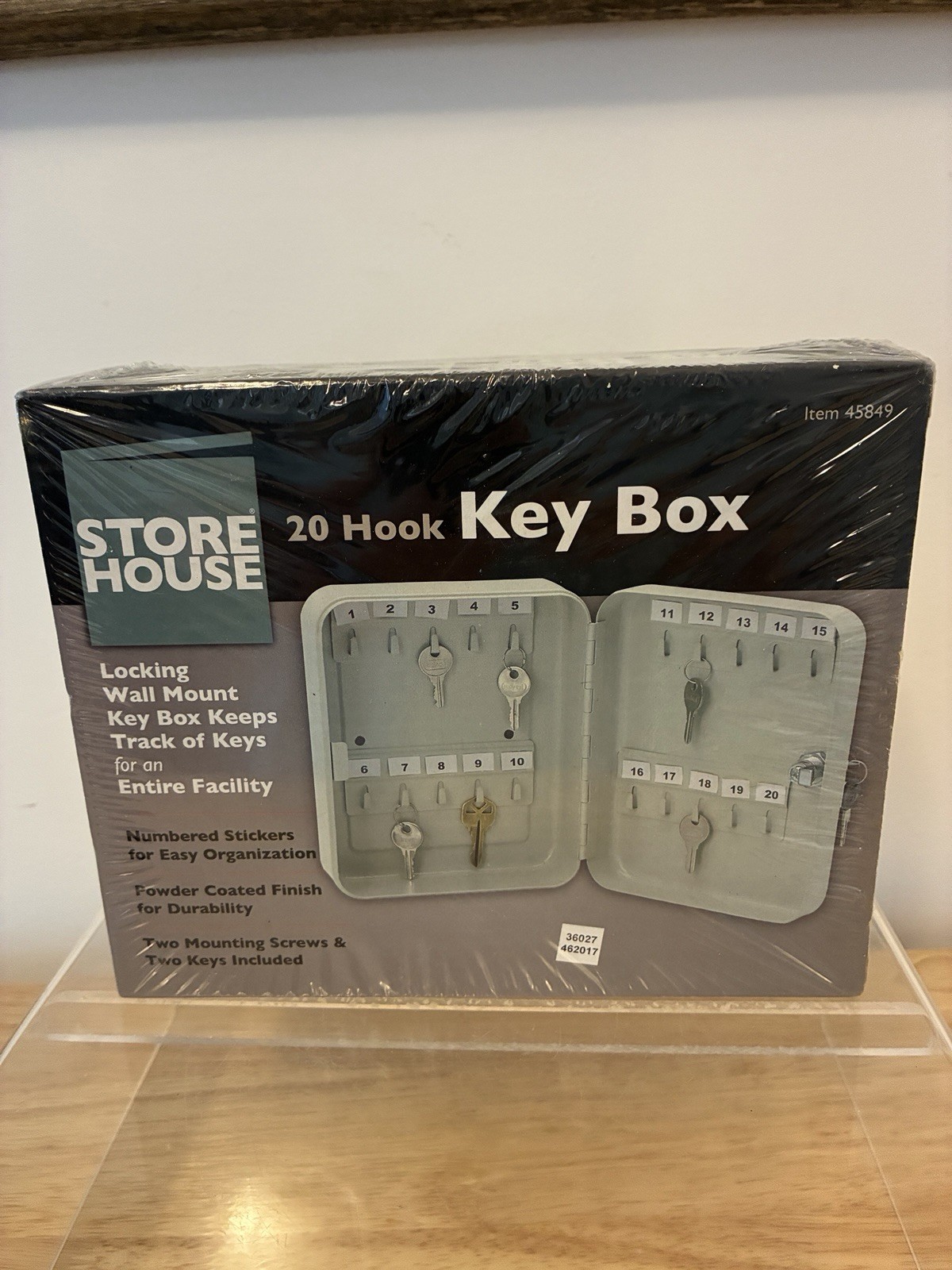 Store House 20 Hook Wall Mounting Key Box 20 Keys Storage New