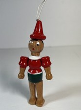 PINOCCHIO Mastro Geppetto Italy Made Wooden Articulated Toy Doll 4