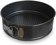 Non Stick Baking Springform Round Cake Tin Tray Pan Spring Loaded Loose Base 8"