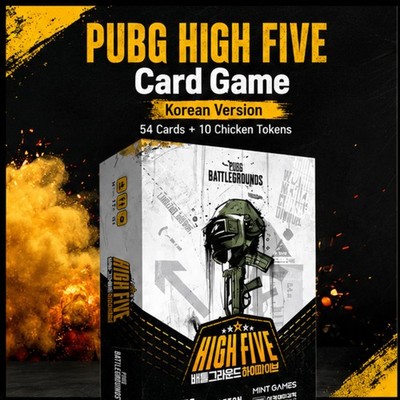 PUBG BATTLEGROUNDS HIGH FIVE Card Game 54 Cards 2-5 Players Korean Version