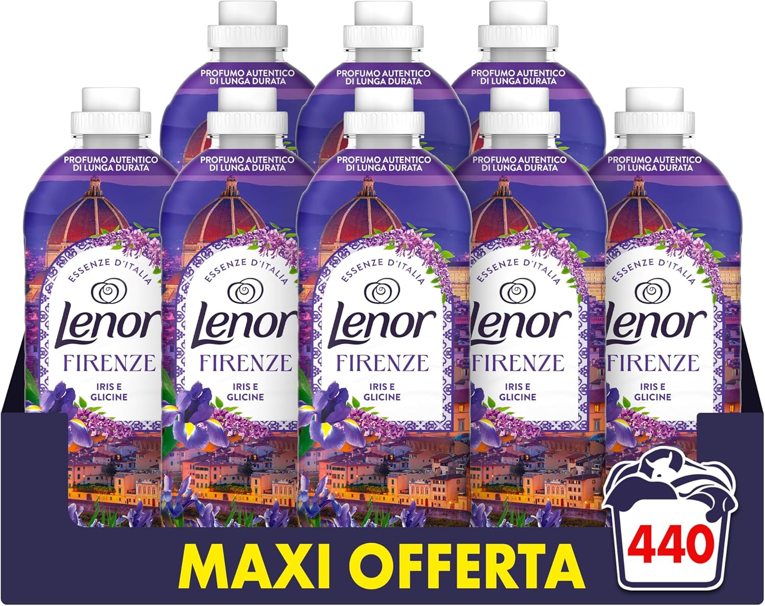 Ammorbidente Lavatrice Concentrato Essenze D’Italia, 440 Lavaggi (8X55), Firenze