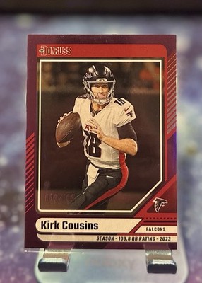 2024 Donruss Kirk Cousins Purple Season Stat Line 073/103 #280 Falcons