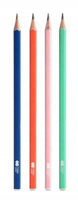 Quadratischer HB Bleistift Trendy, 1 Stück, Zufällige Farbe
