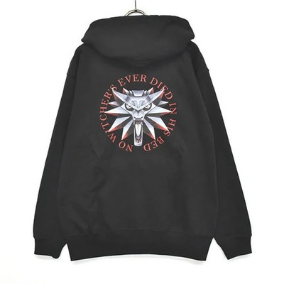 The Witcher 3 Wild Hunt Zip-up hoodie Wolf Medallion Japan New