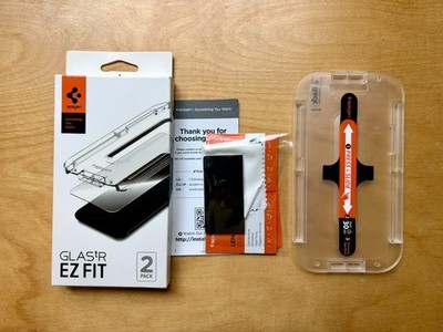 Spigen Glass Screen Protector [GlasTR EZ FIT] for iPhone 12/12 Pro (1 Pack)