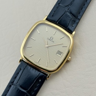 Vintage 1990s Omega De Ville Square Tank - Quartz - Ref 196.0317