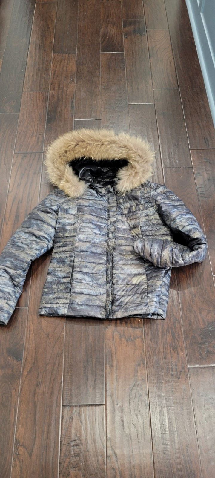 Cotelac Coat jacket geometric pattern cotton lini… - image 1