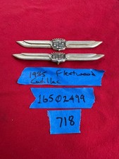 1985 Cadillac Fleetwood Brougham Wings Emblem 16502499 718 Missing Pins