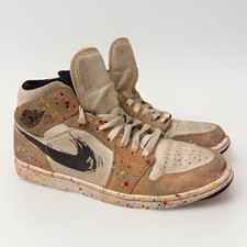 Nike Air Jordan 1 Mid SE Brushstroke Paint Sp...