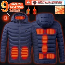 New Electric USB Heated Jacket Coat Heater Thermal Jacket Clothing Cotton Coat