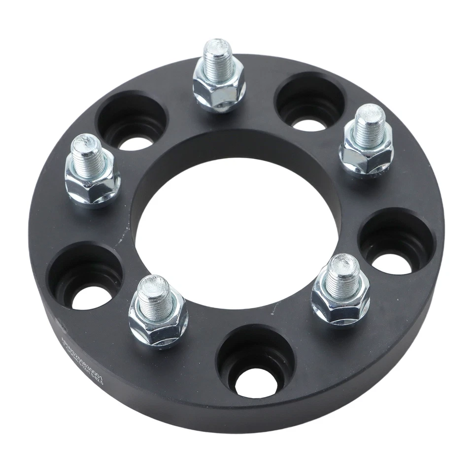 4Pcs Wheel Spacers 1" 5x5"to 5x4.5" M12x1.5 82.5mm Black Foto 4 de 4
