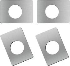 4Pcs Stainless Steel Door Reinforcement Plate Lock Repair Kit Cover Backplate